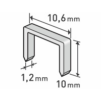 Spony do sponkovačky 10x10,6mm 1000ks Extol
