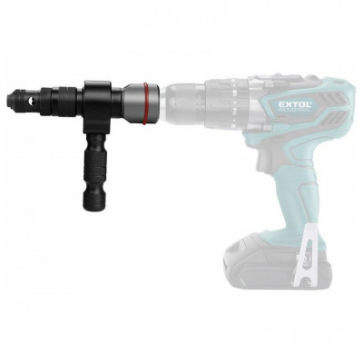 Nadstavec na nitovanie trhacích nitov 2,4-6,4mm pre aku skrutkovač s rukoväťou Fortum 4770654