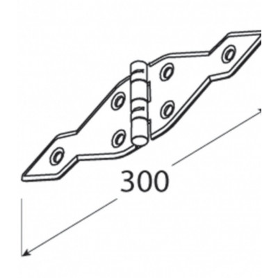 Záves čierny 300x1,5mm ZATS300