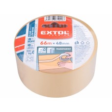 Lepiaca páska transparentná 66m/48mm Extol Premium