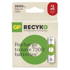 Batéria nabíjacia ReCyko 2600mAh AA 6ks GP