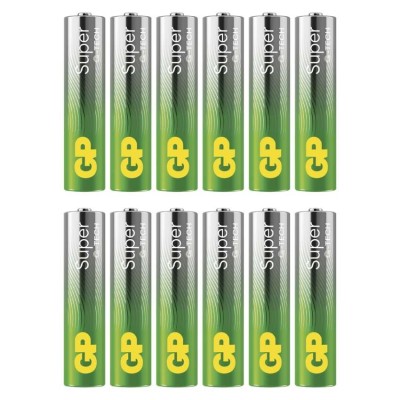 Batéria alkalická SUPER AAA 1,5V LR03 GP 12ks