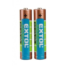 Batéria alkalická AAA 1,5V Extol 2ks/bal Batéria alkalická AAA 1,5V Extol 2ks/bal