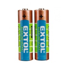 Batéria alkalická AA 1,5V Extol 2ks/bal
