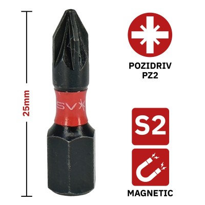 Bit PZ2 25mm SVXtools
