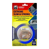 Obojstranná páska 19mm 5m Extreme Slim Clear Den Braven