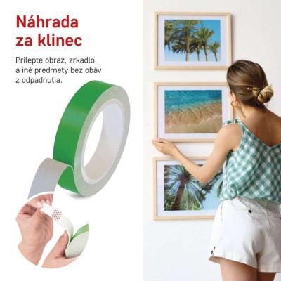 Obojstranná penová lepiaca páska 20mm 3m Emos F6090
