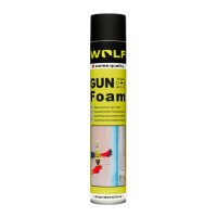 Montážna PUR pena vysokoexpanzná 700ml pištoľová WOLF Montážna PUR pena vysokoexpanzná 700ml pištoľová WOLF