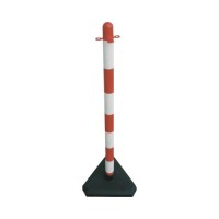Bezpečnostný vymedzovací stĺpik plastový červeno-biely - cestársky podstavec 90cm Bezpečnostný vymedzovací stĺpik plastový červeno-biely - cestársky podstavec 90cm