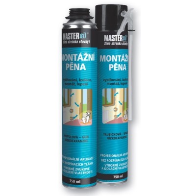 Montážna pena 750 ml nízkoexpanzná GUN Mastersil