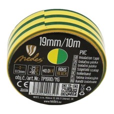 Páska izolačná 19mm 10m zeleno-žltá