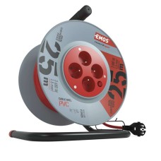 Bubon predlžovací 4 zásuvky 25m 1,0mm PVC EMOS P19425