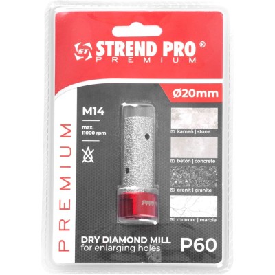 Fréza diamantová do obkladu a keramiky na uhlovú brúsku 20mm M14 G60