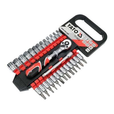 Sada nástrčných kľúčov 1/4 28-dielna 4-13mm 28ks Yato