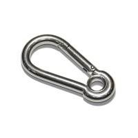 Karabina s okom 8x80mm nerez A4 DIN5299A