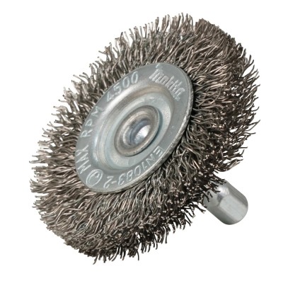 Kefa so stopkou vlnitá kruhová nerezová 1/4" 50mm Makita D-76613
