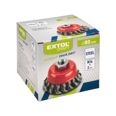 Kefa na uhlovú brúsku hrnčeková 80mm Extol Craft