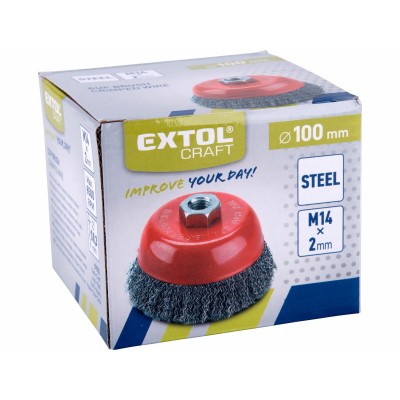 Kefa na uhlovú brúsku hrnčeková 100mm Extol Craft
