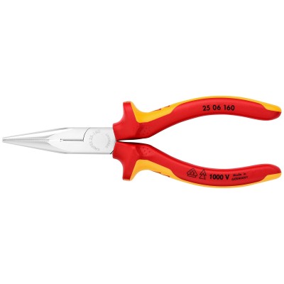 Kliešte s polguľatými čeľusťami 1000V 160mm Knipex