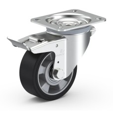 Koliesko otočné na platničke s brzdou 623F ALE-G125 C-D 250kg Koliesko otočné na platničke s brzdou 623F ALE-G125 C-D 250kg