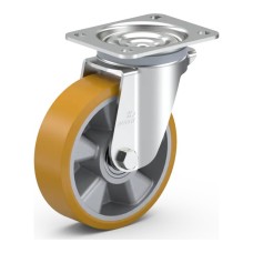 Koliesko otočné rolovacie s upínaním na prírubu 624 ALU-G160 600kg