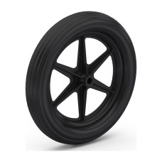 Koliesko plastové s plnou gumennou obručou 232mm 70kg diera 12mm LK-K235/12C