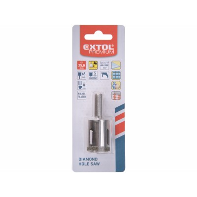 Vrták korunkový diamantový 25mm Extol Premium