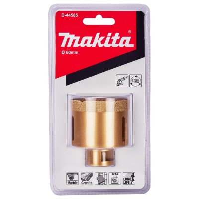 Diamantová korunka vykružovacia do uhlovej brúsky 60mm M14 Makita