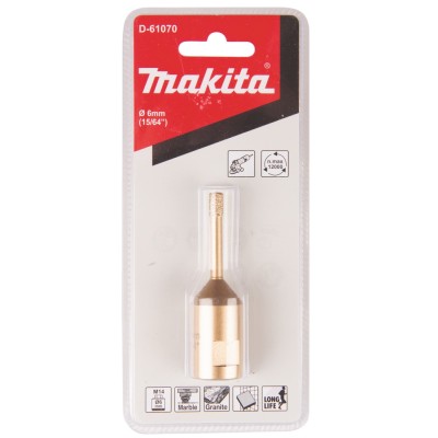 Diamantová korunka M14 6mm Makita
