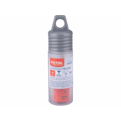 Diamantová korunka vykružovacia do uhlovej brúsky 6mm M14 Extol Premium