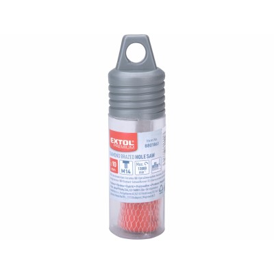 Diamantová korunka vykružovacia do uhlovej brúsky 10mm M14 Extol Premium