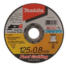 Kotúč rezný na oceľ a nerez 125x0,8mm Makita E-10877 Kotúč rezný na oceľ a nerez 125x0,8mm Makita E-10877
