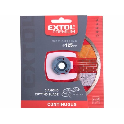 Diamantový rezný kotúč na betón plný 125x22,2 Extol Premium