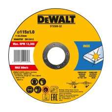 Rezný kotúč na nerez 115x1mm DT3560-QZ 10ks balenie Dewalt