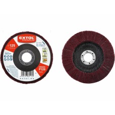 Kotúč z korundového brúsneho rúna kombinovaný, celoobvodový 125mm P120 Extol Premium