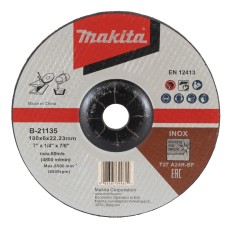 Kotúč brúsny na železo a nerez 180x6 Makita B-21135
