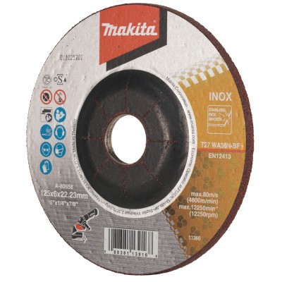 Kotúč brúsny na železo 125x6x22,23mm Makita