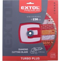 Kotúč rezný diamantový 230x22,2mm Turbo plus Extol Premium