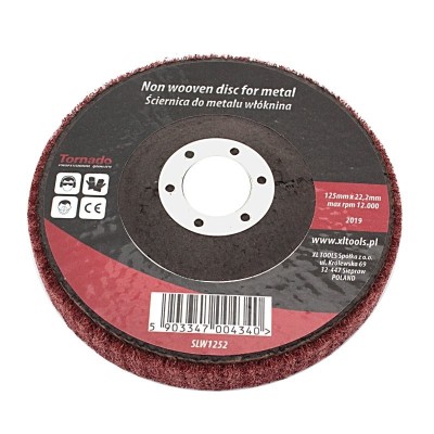 Kotúč z korundového brúsneho rúna mäkký 125mm XL-TOOLS