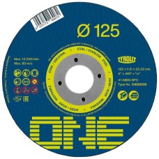 Kotúč rezný na oceľ a nerez 1,0x125mm 2v1 A60Q-BFO Tyrolit ONE