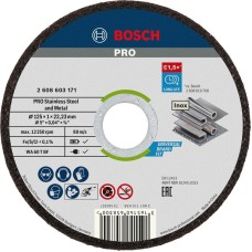 Kotúč rezný na oceľ a nerez 1,0x125mm Bosch
