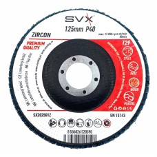 Kotúč lamelový brúsny na železo a nerez 125mm P40 SVX Zirkon Kotúč lamelový brúsny na železo a nerez 125mm P40 SVX Zirkon