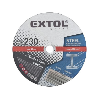 Kotúč rezný na kov 1,9x230mm Extol