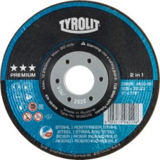 Brúsny kotúč na nerez 125 A60-BF Premium Tyrolit 908229 Brúsny kotúč na nerez 125 A60-BF Premium Tyrolit 908229