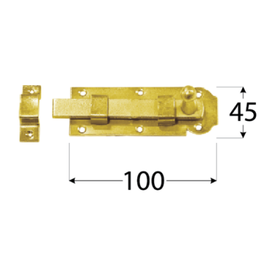 Zástrč 100x45mm W100 Zn