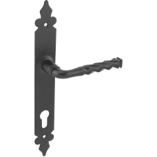 Kovanie dverové - exteriérové kľučka+kľučka V/90mm čierna Lidia (Lilia)