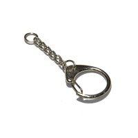 Krúžok na kľúče s retiazkou 32x3,5mm Ni Krúžok na kľúče s retiazkou 32x3,5mm Ni
