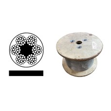 Oceľové lano poplastované 4/5mm /6x19/ čierne