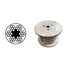 Oceľové lano poplastované v PVC 1,5/2mm DIN3055 6x7