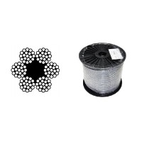 Oceľové lano 8mm /6x19/ DIN3060 Zn